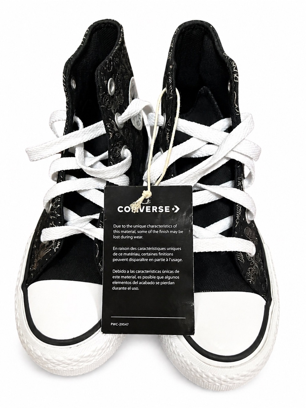 Converse Kids Black and White High-Top Sneakers